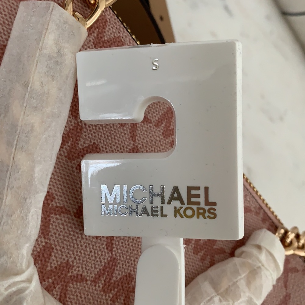 Michael Kors Pink Pull Chain Belt Bag - Picture 9 of 14